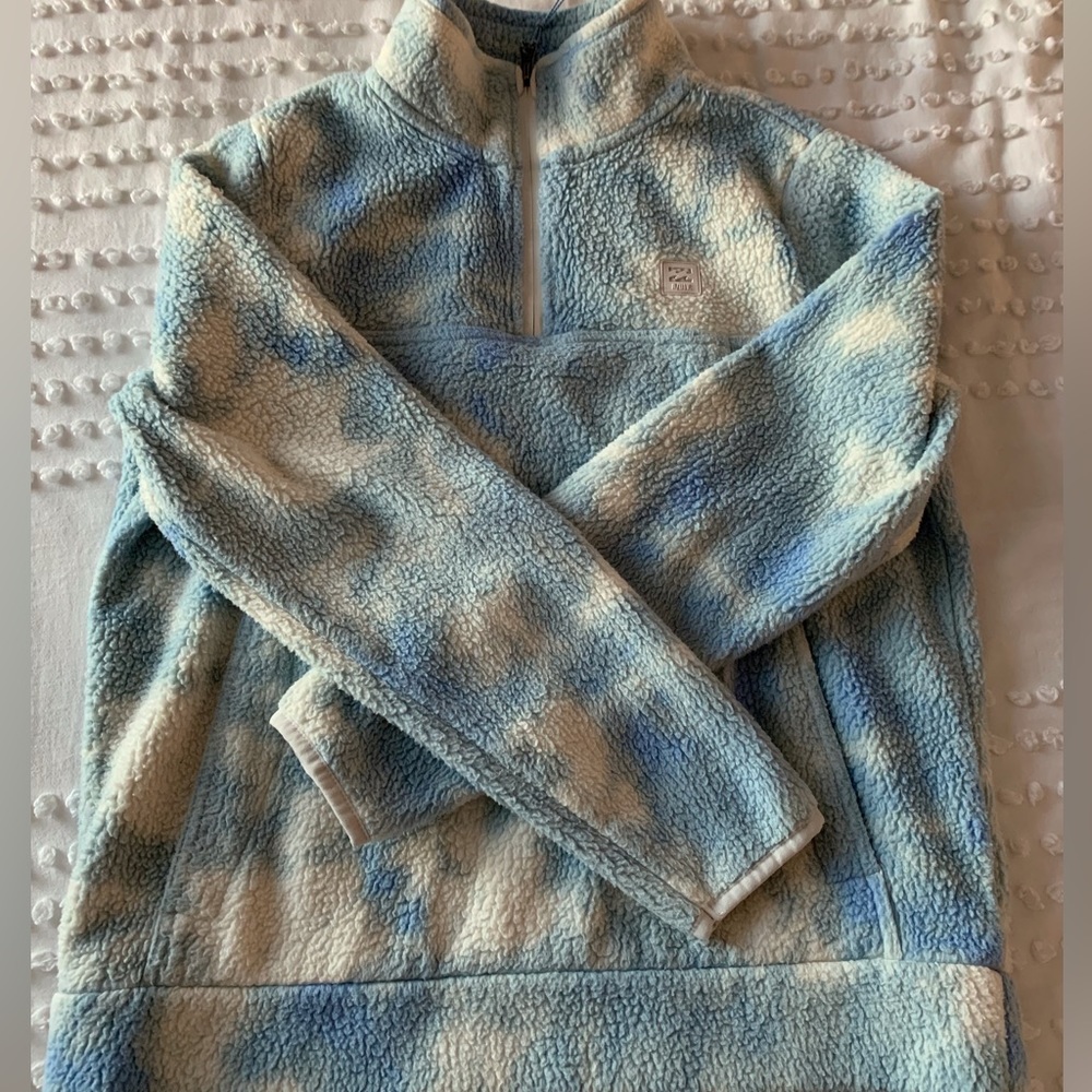 Billabong tie dye 1/4 zip